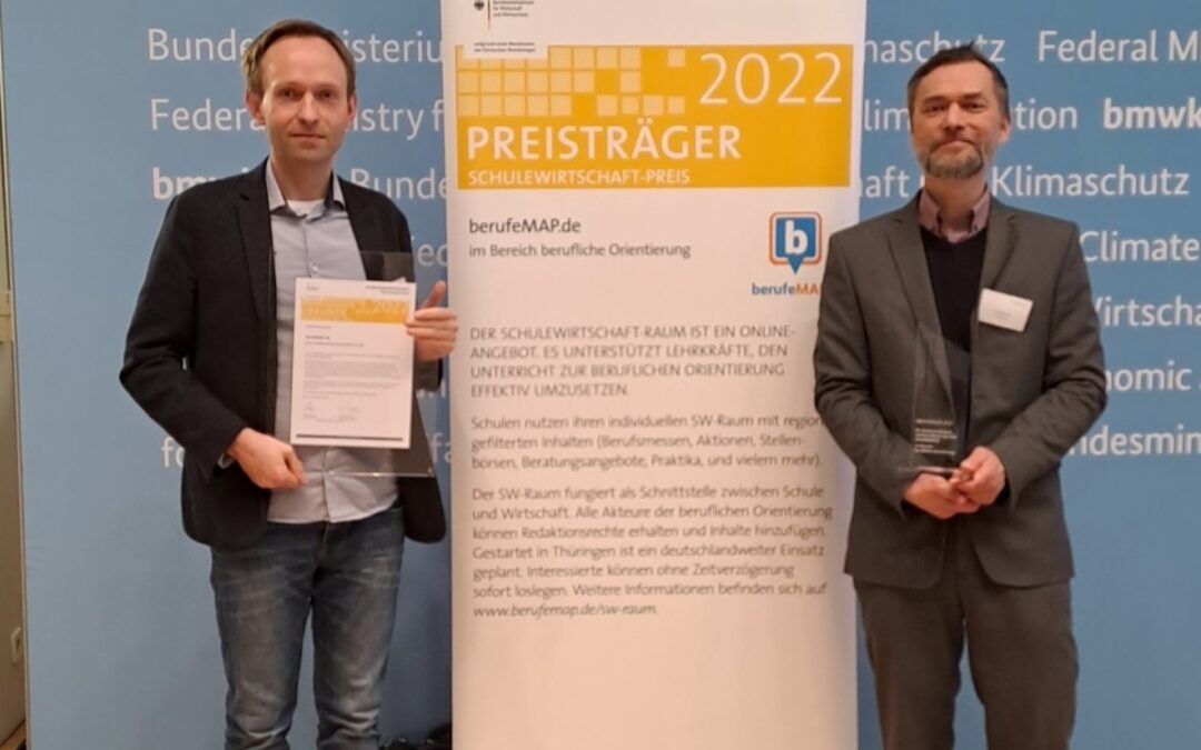 Online-Portal berufeMAP.de gewinnt den SCHULEWIRTSCHAFT-Preis 2022